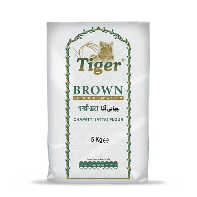Farine de Chapatti (Atta) Tiger Brown 5kg