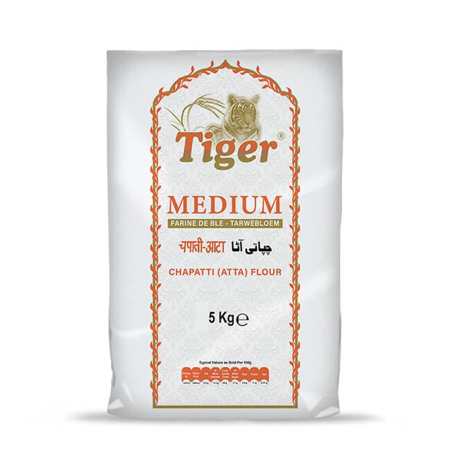 Tiger Medium Chapatti (Atta) Flour 5kg